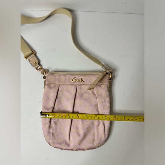 Coach Parker Op Art Swingpack Crossbody Shoulder Bag RS/Pink Rose Gold 42531 - Picture 11 of 12